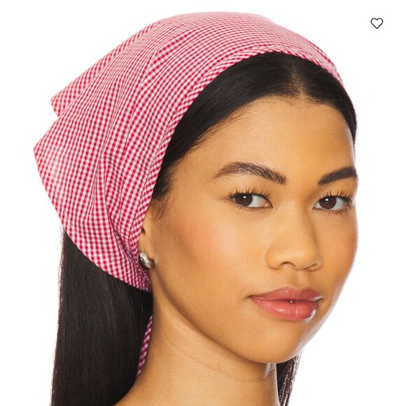 petit moments x REVOLVE Head Scarf Set in Multi Red Black White Bandana Square - Picture 1 of 2